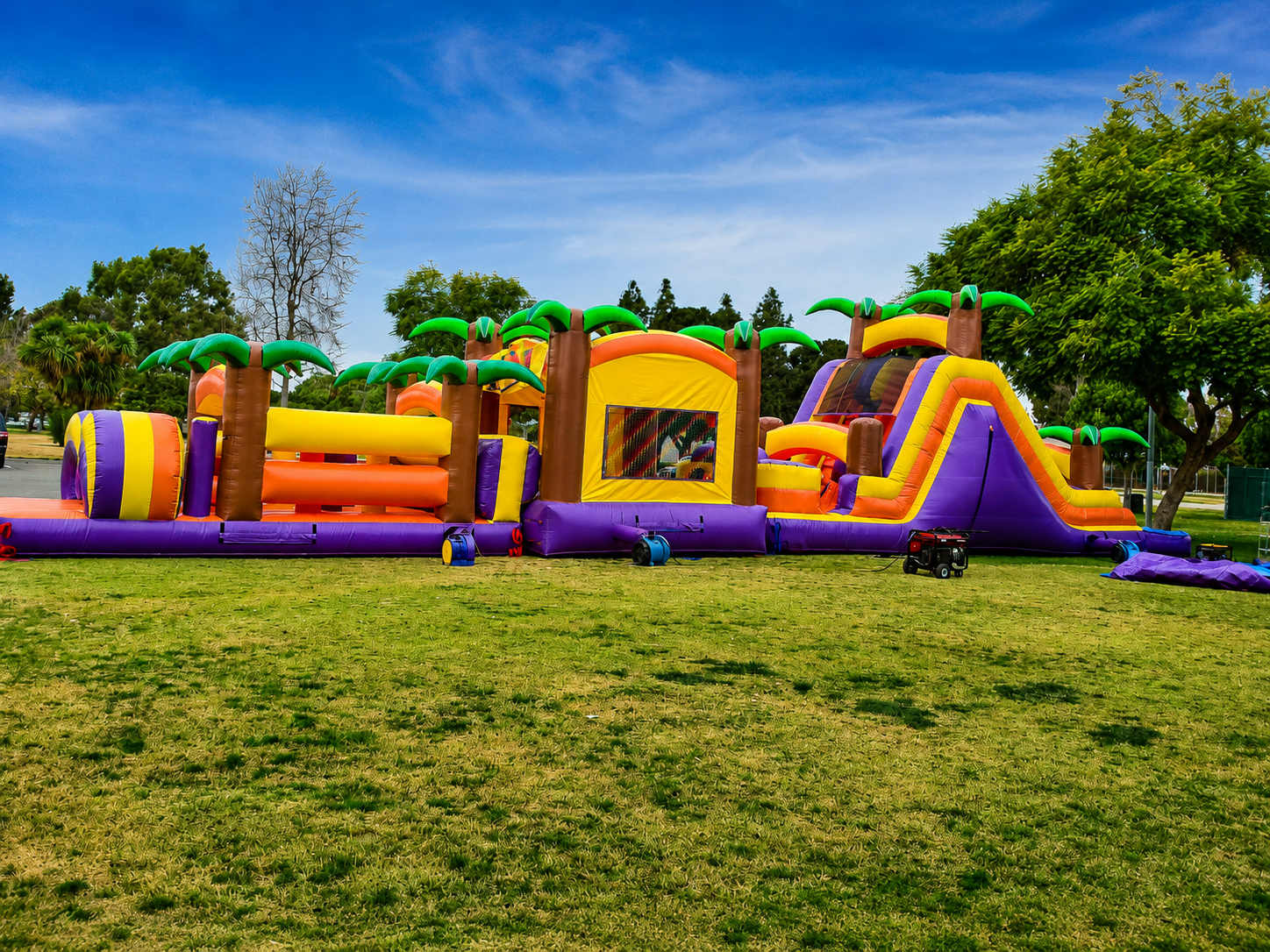 Inflatable obstacle course rental from Nexgen Party Rentals in Perris, California