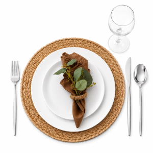 Natural Rattan Dinnerware Set