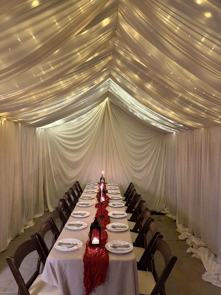 10x20 Tent With Draping