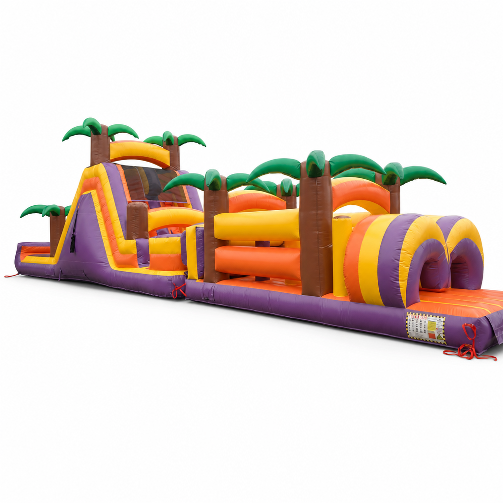 Obstacle Course and Slide 60Ft